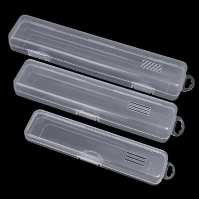 Portable Makeup Brush Organizer Transparent with Cover Beauty Tools Eyebrow Pencil Tableware Chopsticks Storage Box