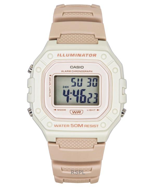 Casio POP Digital Resin Strap Quartz W-218HC-4A2V Unisex Watch