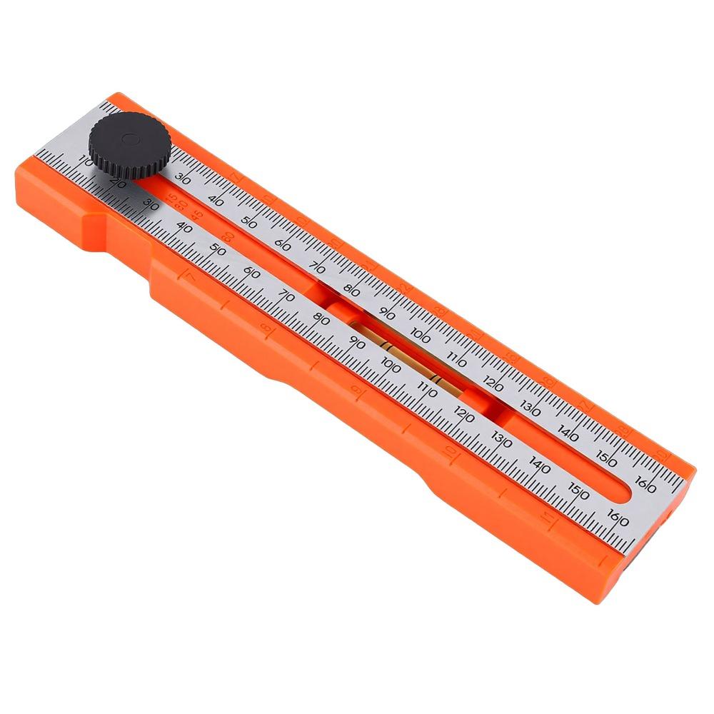 Level Gauge Multi-Angle Ruler Rotatable Knob Depth Measuring Gauge  For Woodworking
