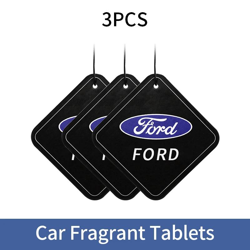 For Ford Focus 2 3 Mondeo Fiesta Ecosport Ranger Kuga Mk3 Car Fragrance Tablets Pendant Car Rearview Mirror Hanging Aromatherapy