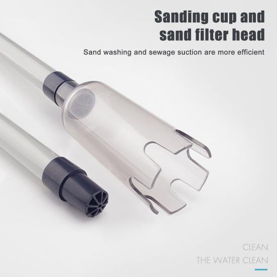 Electric Gravel Cleaner Aquarium Vacuum Cleaner Multifunction Fish Tank Vacuum Cleaning Tool for Water Changing Sand Washing Water Circulation