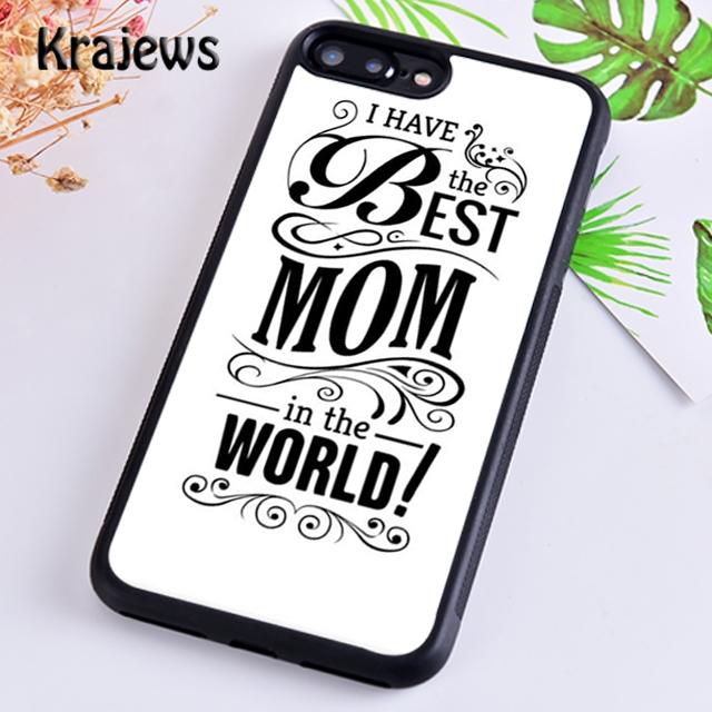 Krajews Best Mom ever In The World Phone Case Cover For iPhone 17 Air 16 15 14 plus 11 12 13 pro max coque Fundas