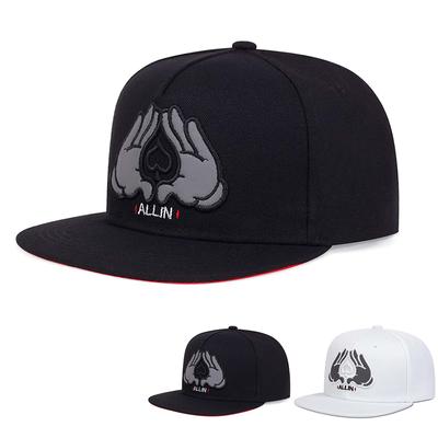 Mode Stickerei Baumwolle Baseballkappe Street Rapper Hip Hop Kappen flach Truckerhüte Sportkappe