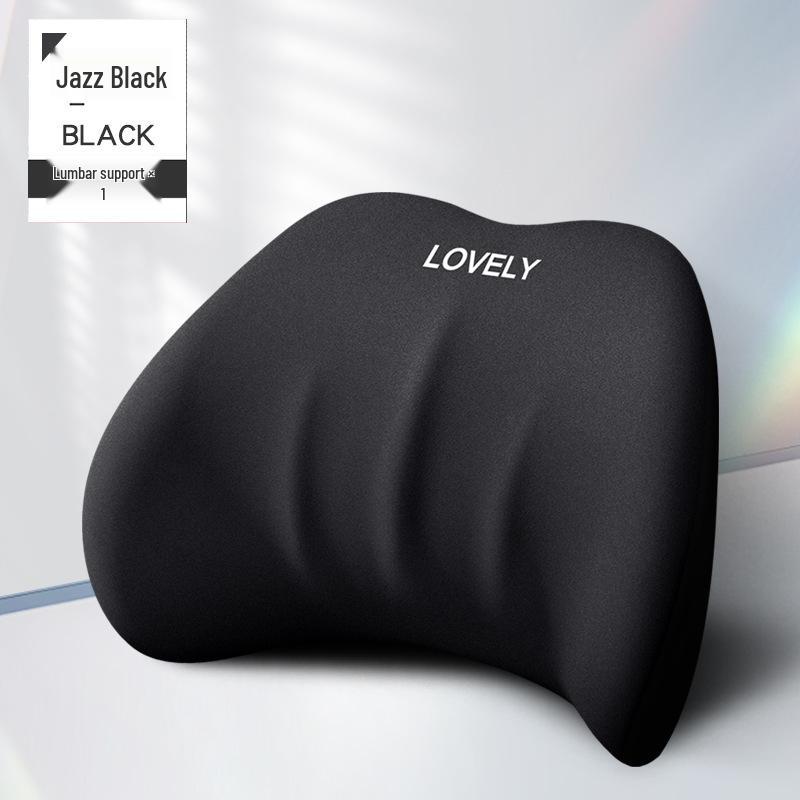 Car Memory Foam Headrest and Lumbar Support Cushion Set