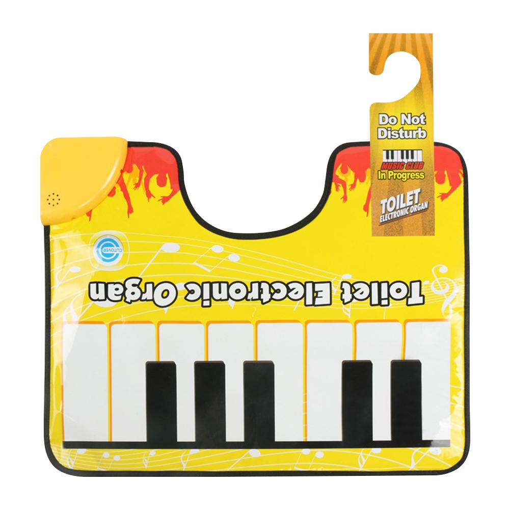 

1-5 шт. коврик для туалета с пианино, новинка, коврик для туалета с пианино, звучащий для ванной комнаты, забавный коврик для музыкальной клавиатуры, украшение для ванной комнаты