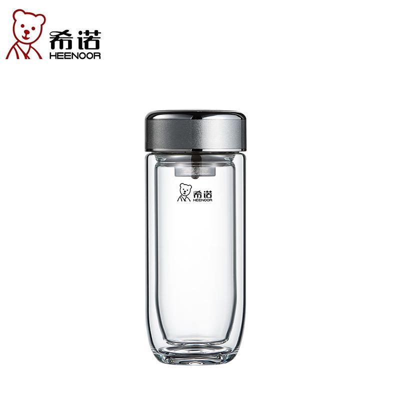 Sinuo Double-Layer Borosilicate Glass Tea Infuser Cup