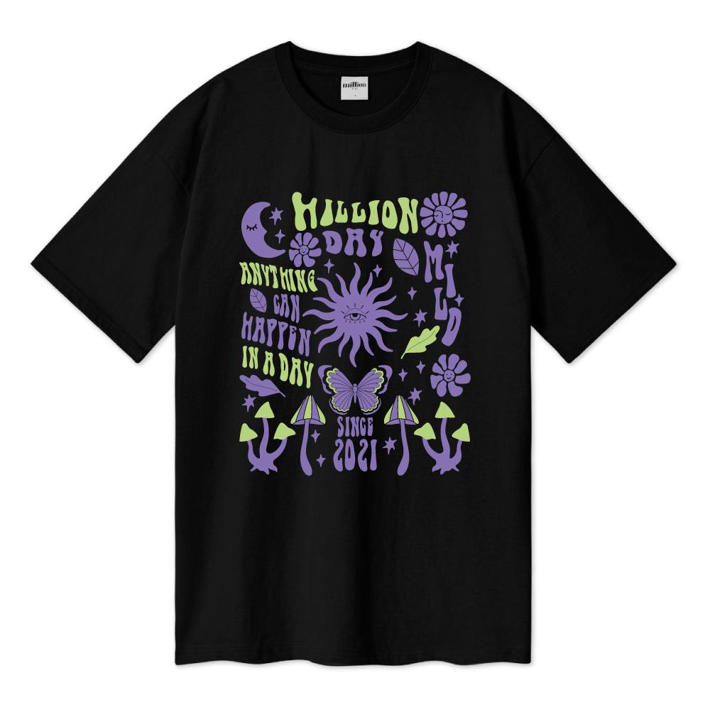 Million Day Million Eden Over T-Shirt (A Type) Blue/Xl