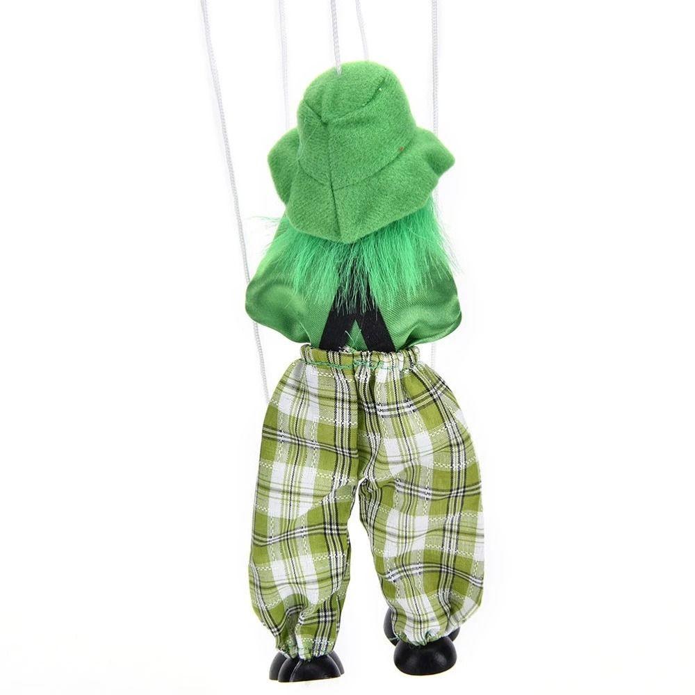 Colorful Joint Activity Kids Toy Wooden Pull String Puppet Handcraft Toy Puppet Puppet Clown
