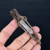Crystal Quartz Jewelry, 999 Copper Wire Wrapped Pendant Handmade Gemstone Jewelry, Gifts For Wife Brand New Pendant