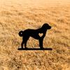 Honest Dog Garden Stake Iron Art Silhouette Metal Yard Sign Creative Courtyard Outdoor Garden Decoration