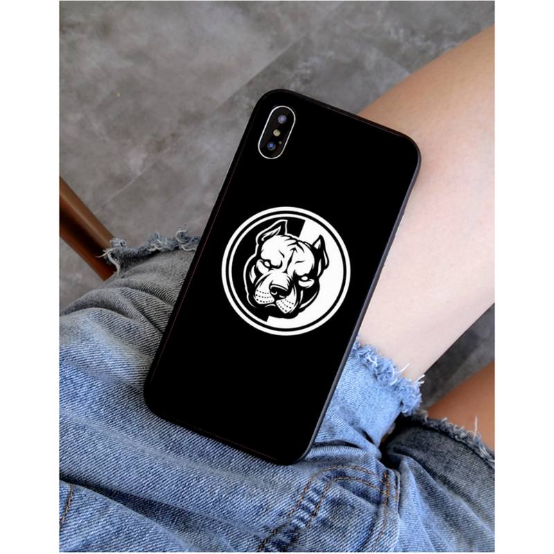 

Yinuoda Pit Bull Lovely Pet Dog Pitbull Phone Case for iphone 11 12 Mini Pro Max X XS MAX 6 6s 7 8 plus 5 5S 5SE XR SE2020 iphone 12Pro
