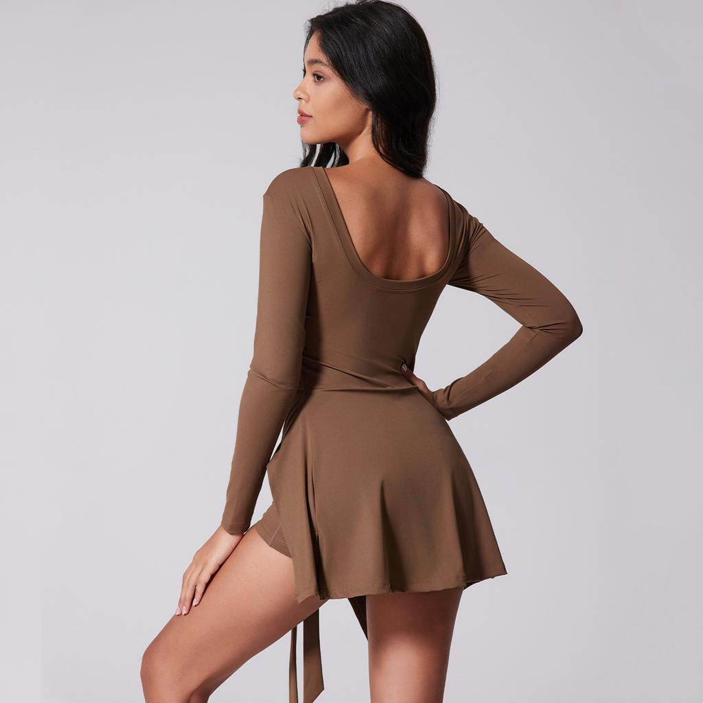 Damen Hochwertiger Anti-Expositions-Jumpsuit Einteiler Yogaanzug Geeignet für Laufen/Fitness/Tennis/Training