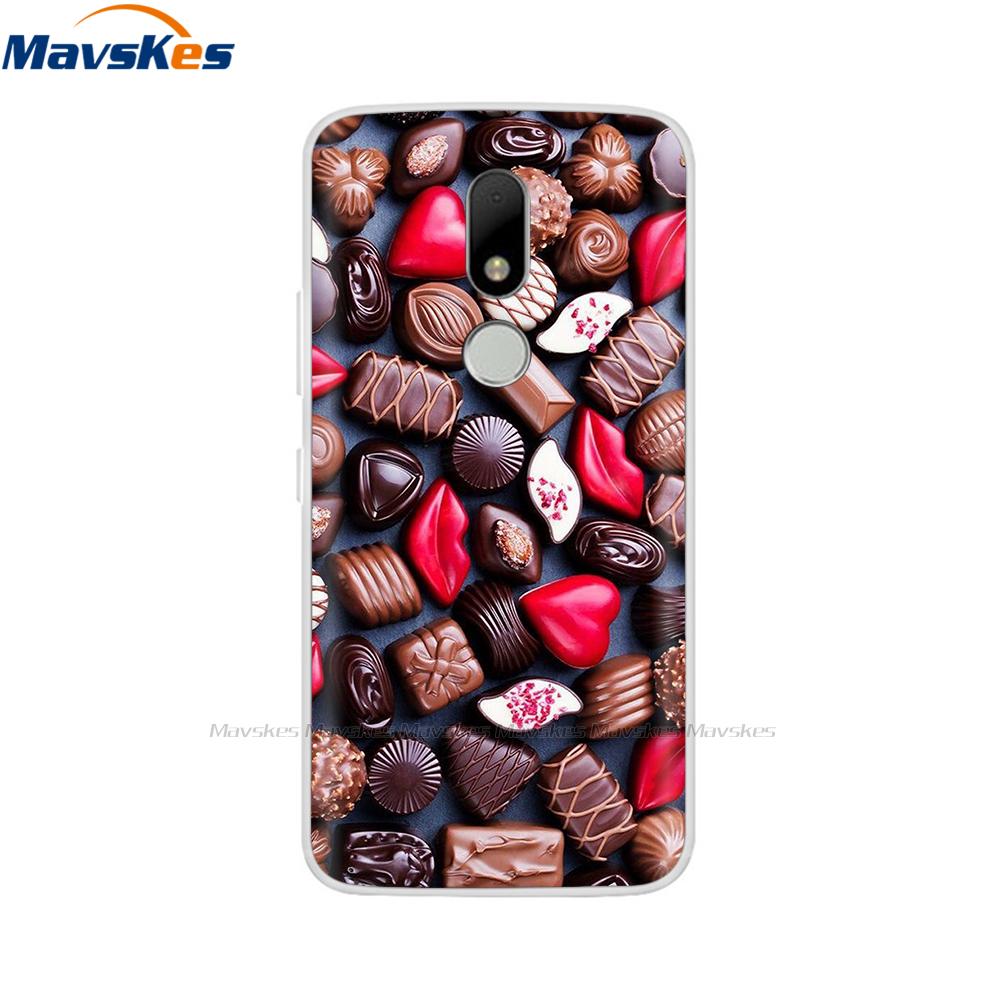 Soft TPU Case For Motorola Moto M Case XT1662 5.5inch Cute Cartoon Silicone Back Cover For Moto M Case XT1663 Phone Cases flower