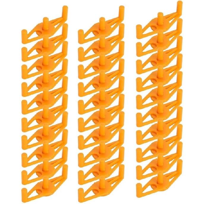 30Pcs Plant Stem Trainer Low Stress Training Clips Stem Bender Clips for Climbing Adjustable Bud Clips Plant Bender Plant Training Clips Plant Root оранжевый