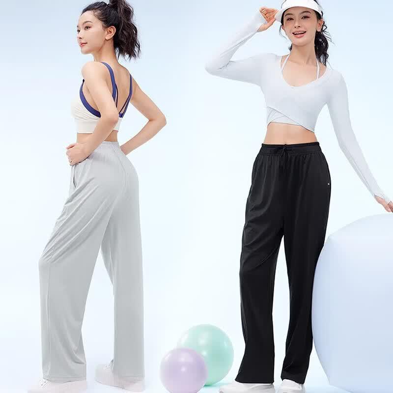VVC Women's Summer Ice Silk Wide-Leg Sun Protection Pants