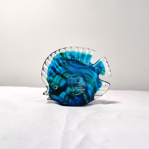 

Разноцветные пятнистые тропические рыбы, изящная стеклянная скульптура, стильное украшение для дома, стеклянная рыба, изысканное украшение для комнаты, ремесло синий