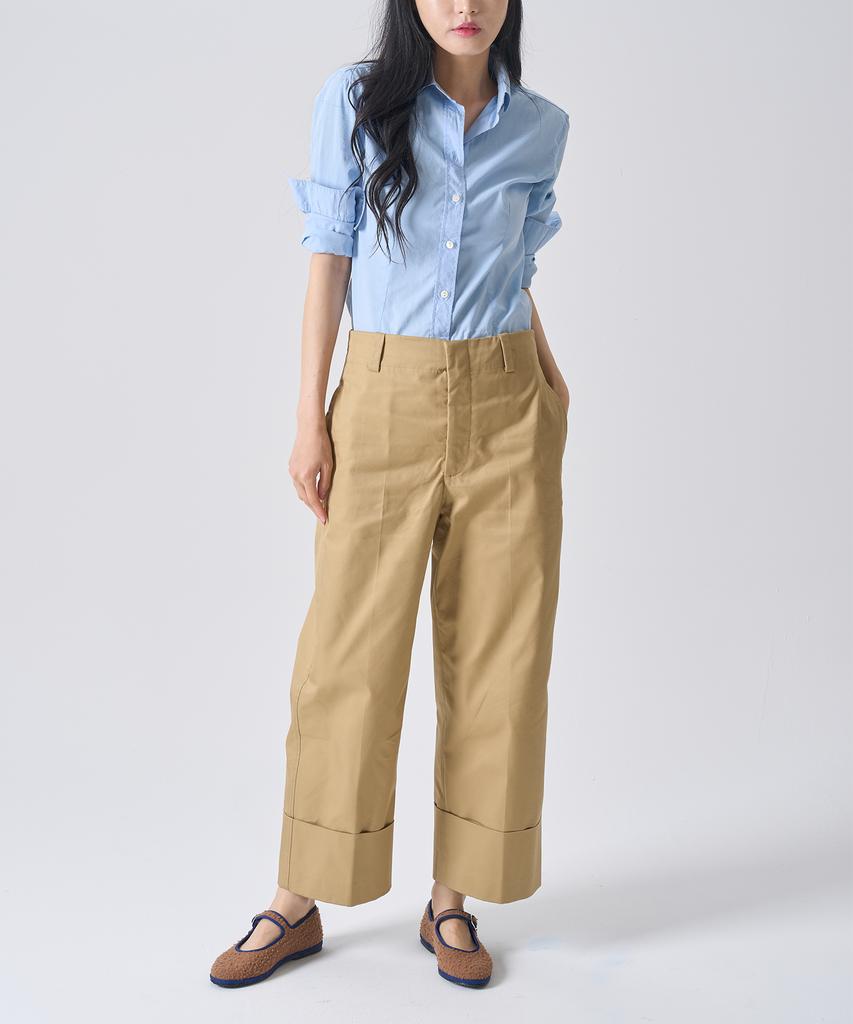 Drogheria Crivellini Wool Mary Jane Flats_Camel Collar