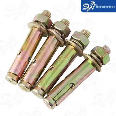 Color Zinc National Standard Ceiling Expansion Bolts and Thickened Lag Screws