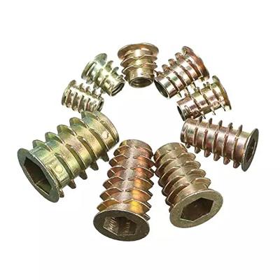 Rpi shop - M5 X 10mm D-Mutter, Holzeinsatzmutter, Verzinkt, Sechskantkopf, Möbelmutter, Möbelmutter Schrankverbindungsschraube, Metrisch Th