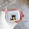 Cartoon Cat Graphic Silicon Case For Apple Airpods 1 or 2 Shockproof Cover For AirPods 3 Pro Pro2 Transparent Earphone Protector