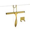 10'' 14 Zoll Duschabzieher Edelstahl Badezimmerreiniger Abzieher Goldene Farbe Mit Haken Tür Glas Spiegel Auto Reinigungsgerät