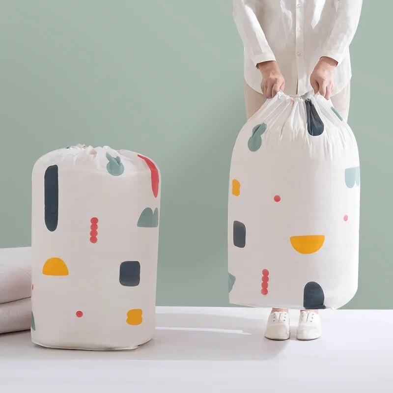 Foldable Storage Bag Quilt Blanket Organizer Washable Clothes Dust Bag Multifunctional Packing Bag Wardrobe Home Organizer