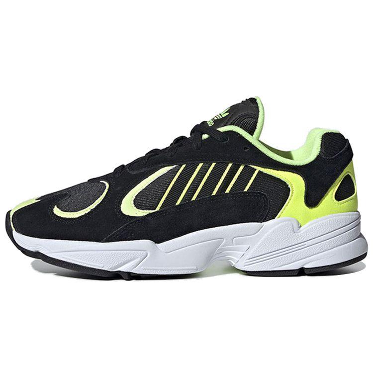 

Adidas Yung-1 Черные желтые мужские кроссовки Hi Res EE5317