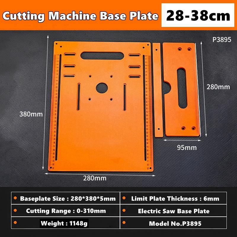 Circular Saw Guide Rail Bottom Plate Adjustable Cutting Machine Handheld Saw Backing Mountain Woodworking Bench Accessories