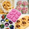 DEVENTORZ Cat Paw and Dog Bone Cake Cute Silicone Paw Chocolate Cookie Cake Baking Baking Kitchen Craft Handmade 8 Cavities Mold, Mold, Mold, Mold,