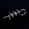 Fishing Tools Metal Needle Pins Fixed Soft Bait Centering Fishing Hook Spring Twist