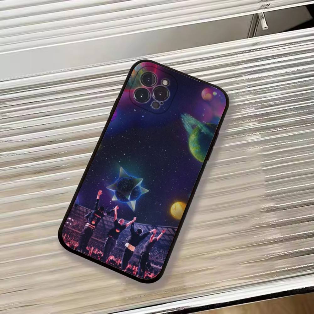 Band C-Coldplay Cool Phone Case For iPhone 17, 16,15,14,13,12,11 Plus,Pro Max, Others Soft Black Cover