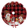 1 Stück Weihnachtsbaumdecke Rot Golden Feiertagsdekorationen mit wärmenden Sternen, strapazierfähiges Polyestergewebe für drinnen und draußen Weihnachtsbaum Zuhause