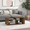 Vidaxl Coffee Table, Smoked Oak, 100X50X36 Cm