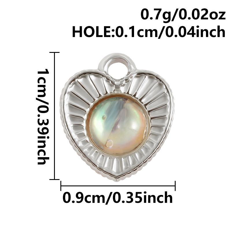 2pcs Various Shape Abalone Shell Trendy Square Oval Rectangle Stainless Steel Charm For Jewelry Making Supplies DIY Pendant Bulk