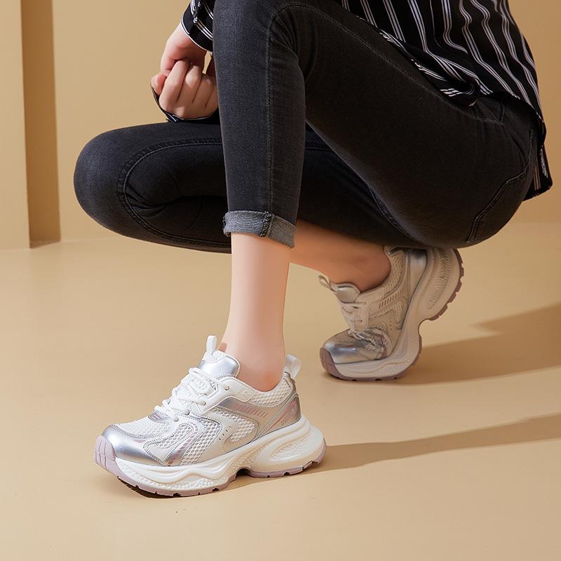 New Dad Shoes for Women, Fashionable Thick-soled Sports Single Shoes, Casual Shoes