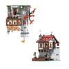 Spot MOC-236961 221881 186293 177828 177729 Castle Stable Building Small Particle Assembly Building Blocks Puzzle Toy Model Gift