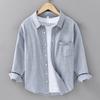 New Japanese Oxford Shirt Washed Cotton Literary and Leisure Loose Long Sleeve Shirt