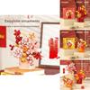 Spring Festival Building Blocks Kit With Diy Assembly For Holiday Celebration And Collectors