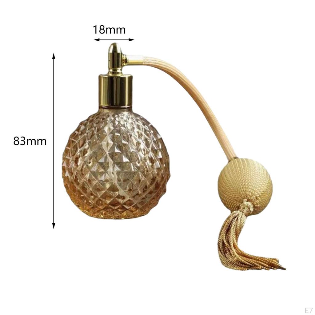 Classic Leakproof Glass Perfume Spray Bottle, Dispenser for Store, Travel,