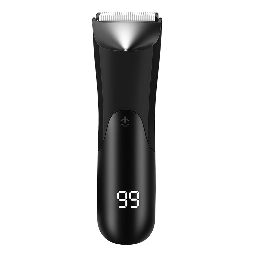 Rechargeable Smart Digital Display Men's Electric Shaver with Ceramic Blades for Whole Body