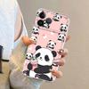 Carcasă Drăguță și Amuzantă cu Panda pentru iPhone 17 Pro Max Air 15 XS Max 14 Plus 13 Pro XR 16 12 Mini 11 17e Husa Moale pentru Telefon