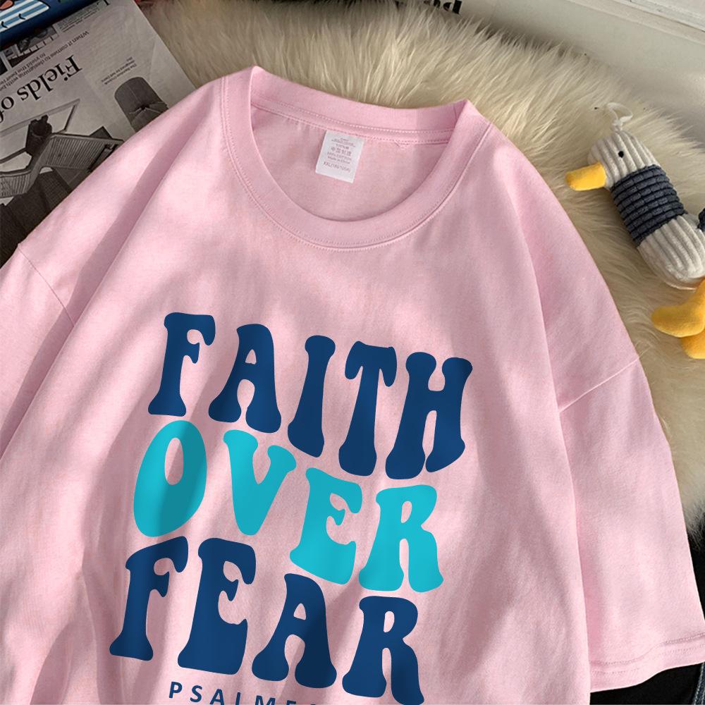 Мужская и женская футболка с принтом алфавита из хлопка — фото 8