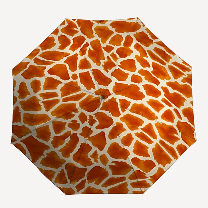 

1pc Giraffe Print Automatic Open/Close Umbrella Compact Folding Umbrella, All-Season Portable Umbrella for Women/Men F1124235