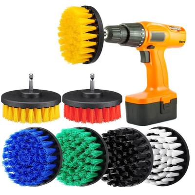 Genesis Electric Drill Brush Set - Furniture & Car Cleaning Brush Heads