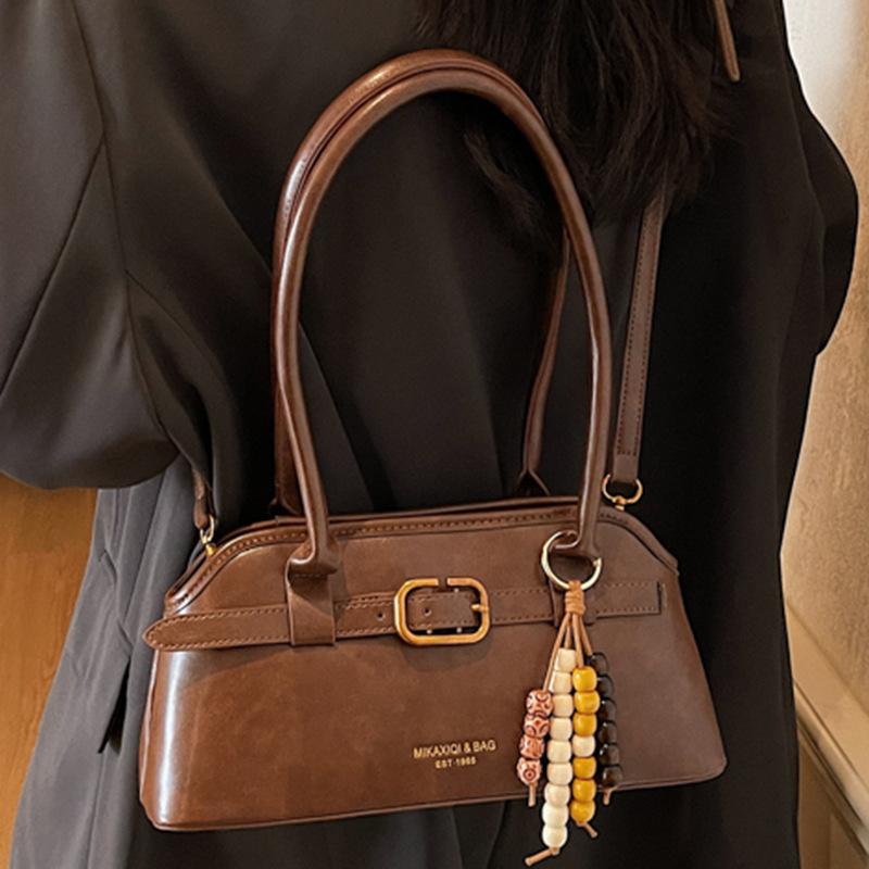 High-value Niche Bag Women's Large-capacity New Autumn and Winter Retro Shoulder Underarm Bag Work Commuter Bag