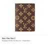 LOUIS VUITTON Monogram 130 Coated Canvas Passport Holder Women's Ebony M27612