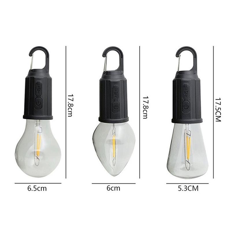 Outdoor Usb Rechargeable Led Lamp Bulbs High Brightness Emergency Light Hook Up Camping Fishing Portable Lantern Night Lights