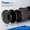 NEEWER 77mm Variable ND Filter CPL Multifunctional No HD Optical Nano 2-in-1 ND2–ND32 & Filter, 2-in-1, X-shaped unevenness, Glass, 30-layer Coating,