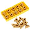 10pcs Golden TNMG160408 MA Carbide Inserts Lathe Turning Tool Cutting CNC Blade