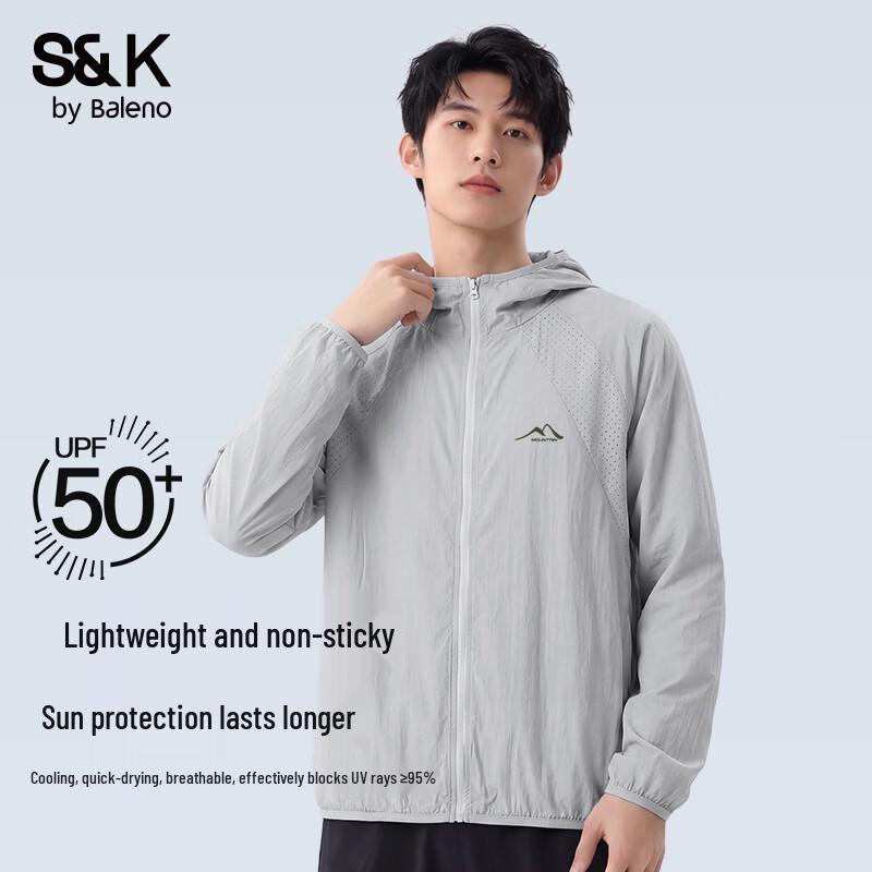 Baleno Men's Hooded UPF50+ Sun Protection Jacket